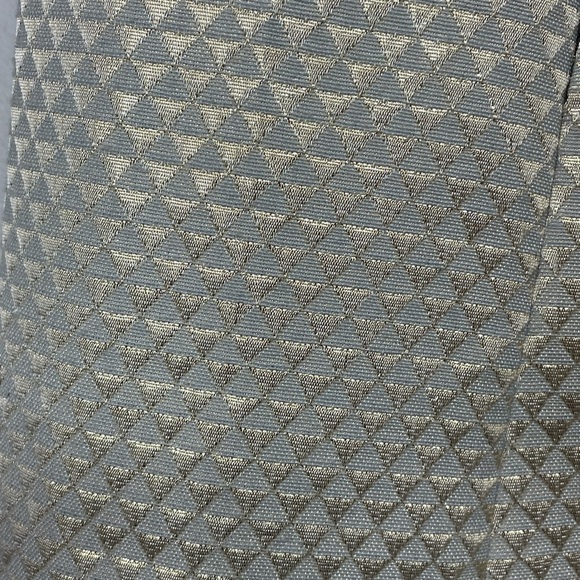 𝅺ganni Anthropologie Cressida Gold Metallic Brocade Party Mini Skirt, Small - Picture 7 of 10